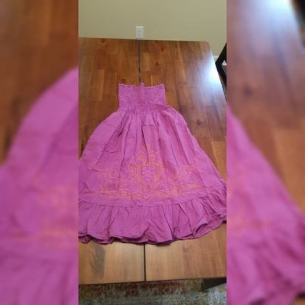 Smocked Strapless Dress